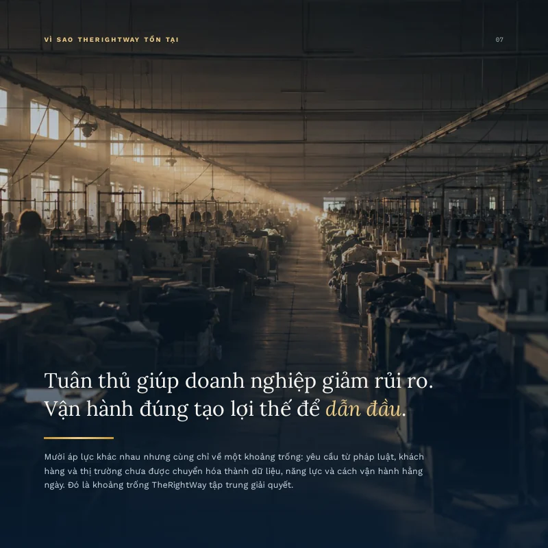 Trang 7/24 · Hồ sơ năng lực TheRightWay 2026