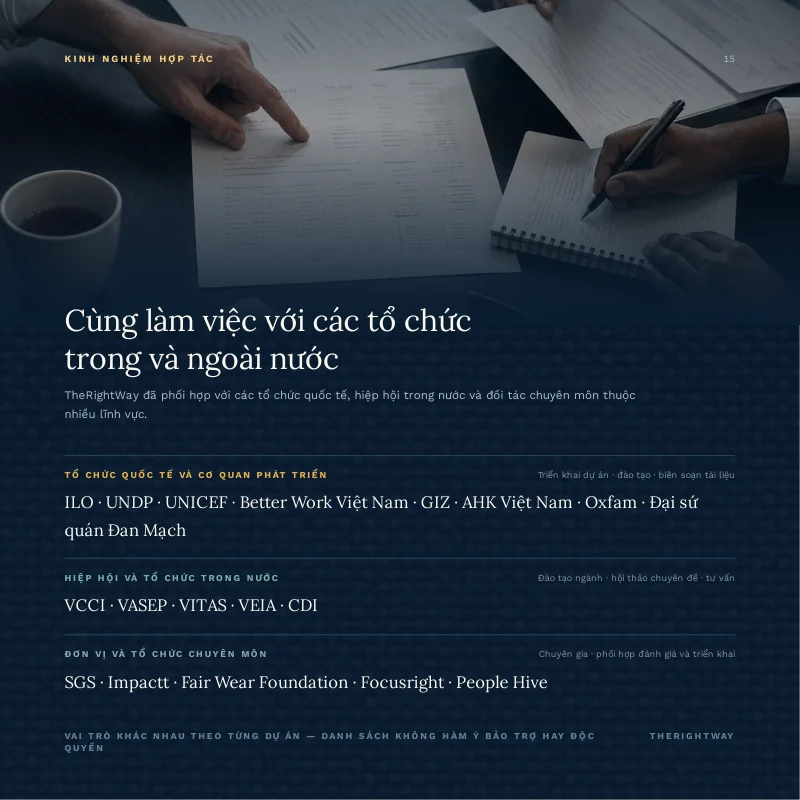 Trang 15/24 · Hồ sơ năng lực TheRightWay 2026