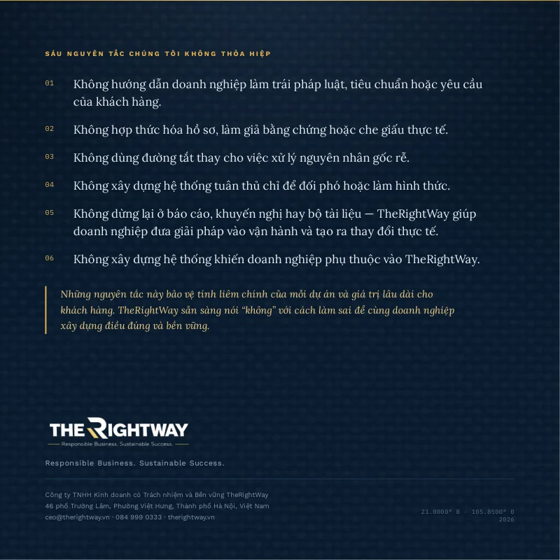 Trang 24/24 · Hồ sơ năng lực TheRightWay 2026